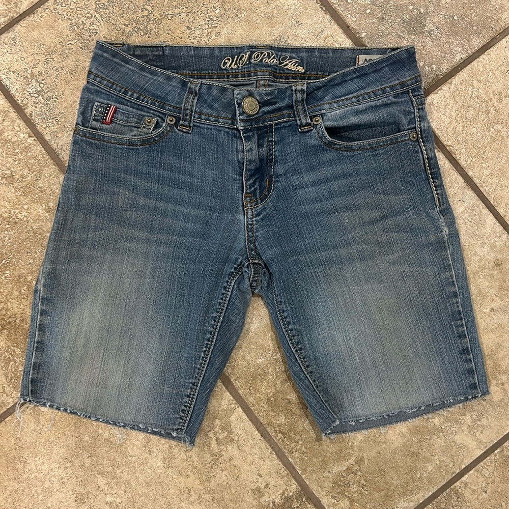 US. Polo Assn Cassidy Cutoff Jean Shorts
